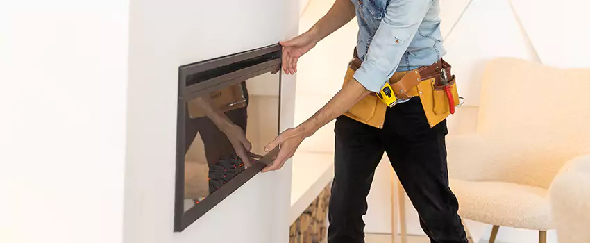 Metal Fireplace Installation in Murrieta, California
