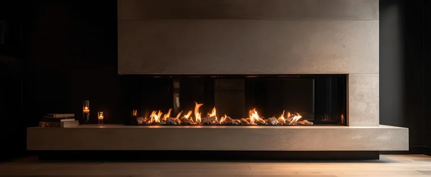 Gas Fireplace Ember Bed Design Services in Murrieta, California