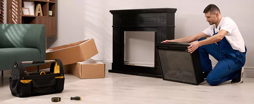 Old Rusted Metal Fireplace Repair And Replacement in Murrieta, CA